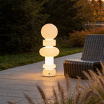 Modern Outdoor Floor Lamp with LED Landscape Lighting, Waterproof for Patio & Garden