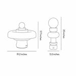 Modern Outdoor Floor Lamp with LED Landscape Lighting, Waterproof for Patio & Garden