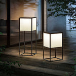 Aria Square Solar Post Light in Stainless Steel and Acrylic