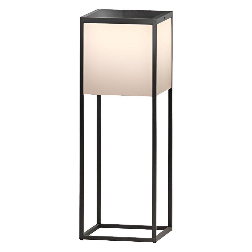 Aria Square Solar Post Light in Stainless Steel and Acrylic