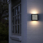 Maze LED Outdoor Wall Sconce in Black Aluminum