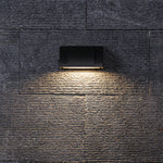Luma Geometric Outdoor Wall Sconce with Warm LED Illumination