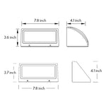 Luma Geometric Outdoor Wall Sconce with Warm LED Illumination