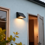 Luma Geometric Outdoor Wall Sconce with Warm LED Illumination