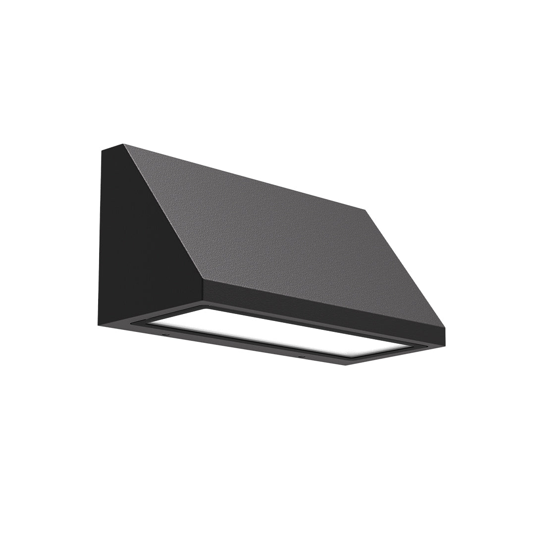 Luma Geometric Outdoor Wall Sconce with Warm LED Illumination
