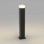 Modern Square Outdoor Bollard Light for Pathways & Gardens