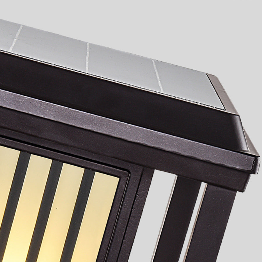 Modern Square Outdoor Pillar Lights for Courtyards and Villas