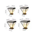 Modern Outdoor Pillar Light with LED Warm Glow, Black Aluminum