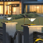 Modena Square Post Light in Stainless Steel for Outdoor Pillar Mounting