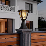 LED Post Cap Light – Waterproof Outdoor Pillar Lamp in Black