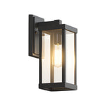 Minimalist Waterproof Outdoor Wall Sconce in Matte Black Aluminum