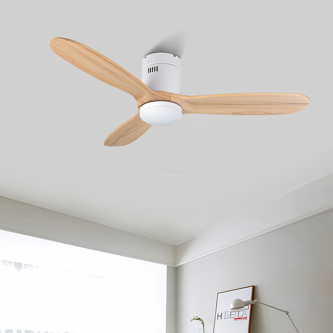 Aria 42" Modern Wooden Ceiling Fan with Integrated LED Light and Remote