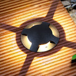 Minimalist Side-Lit Outdoor Well Lights – 3000K Warm LED In-Ground Cylinder