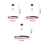 Lumina Ring Chandelier – Modern Minimalist LED Ceiling Light