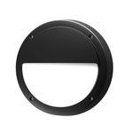 Minimalist Round Outdoor Wall Sconce with Integrated LED