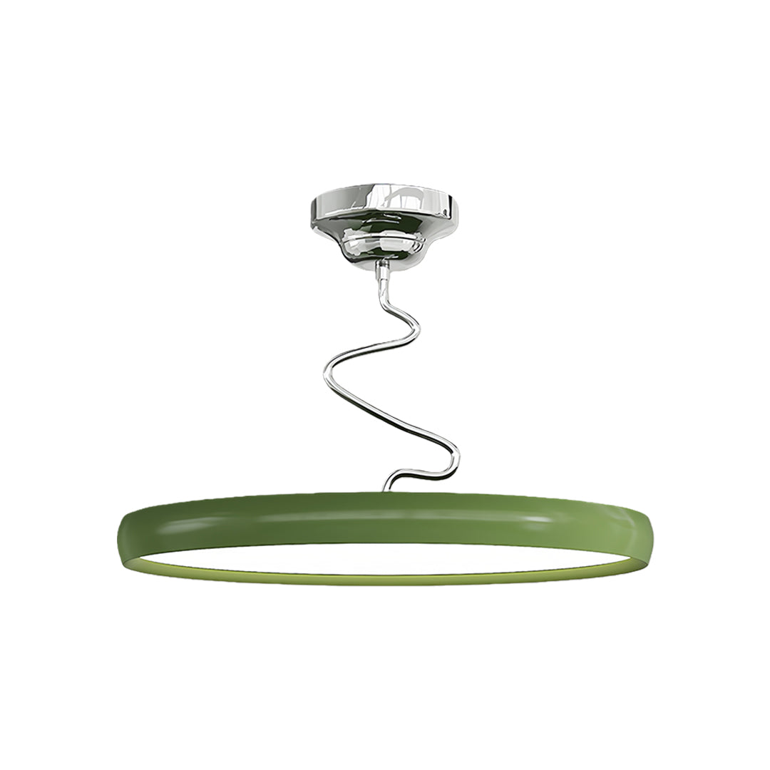 Twisted Full-Spectrum LED Semi Flush Mount Ceiling Light in Modern Finishes