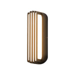 Modern Outdoor Linear Wall Light – Black Aluminum LED Sconce