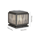 Modern Copper Pillar Lights with Textured Glass for Outdoor Spaces