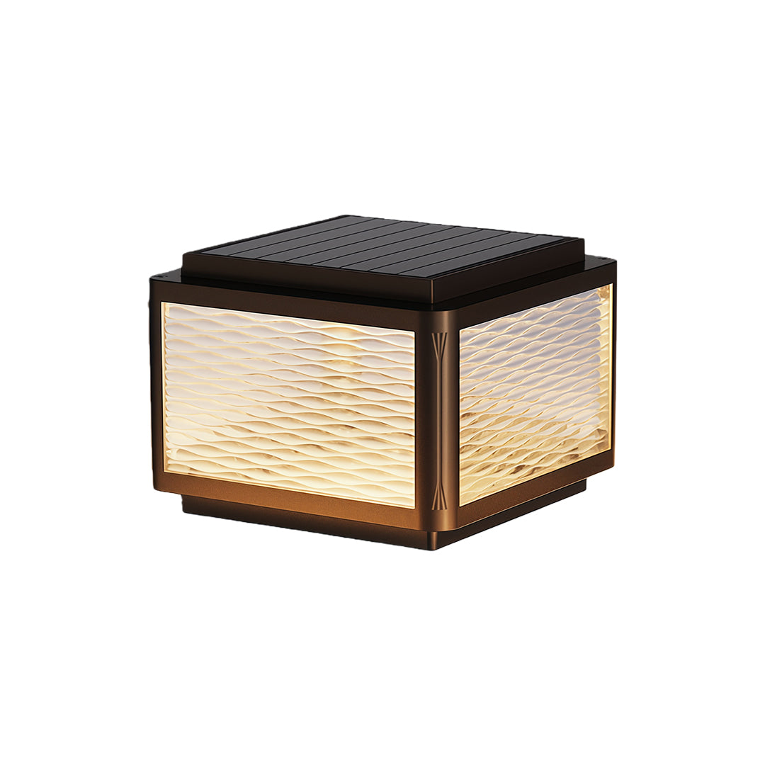 Minimalist Outdoor Pillar Top Light – Waterproof LED Post Cap Lantern