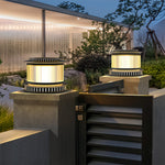 Modern Minimalist Stainless Steel LED Pillar Light for Outdoor Columns
