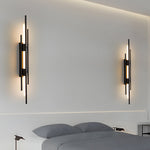 Modern Linear LED Wall Sconce in Black, Gold, or Copper