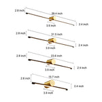 Modern Two-Tone LED Bathroom Vanity Light with Copper Cylinder and Linear Bar