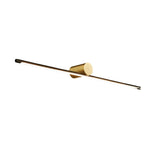 Modern Two-Tone LED Bathroom Vanity Light with Copper Cylinder and Linear Bar