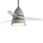Modern Upgrade 3 Color Adjustable Light Ceiling Fan Ultra Silent For Kids Room
