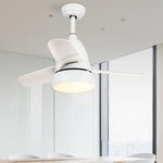 Modern Upgrade 3 Color Adjustable Light Ceiling Fan Ultra Silent For Kids Room