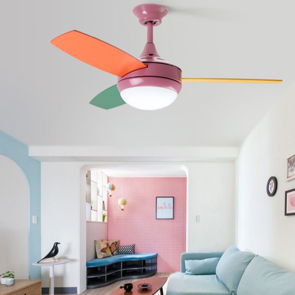 Modern Variable Frequency 6 Gear Wind Speed Ultra Silent Kids Ceiling Fan