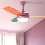 Modern Variable Frequency 6 Gear Wind Speed Ultra Silent Kids Ceiling Fan