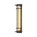 Minimalist Waterproof Outdoor Wall Light in Black Stainless Steel