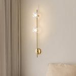 Modern Linear LED Wall Sconce with Pleated Glass Shade