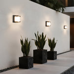 Modern Outdoor Wall Sconce in Black Die-Cast Aluminum