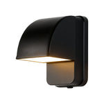 Industrial Outdoor Wall Sconce with Die-Cast Aluminum Body and Warm LED Light