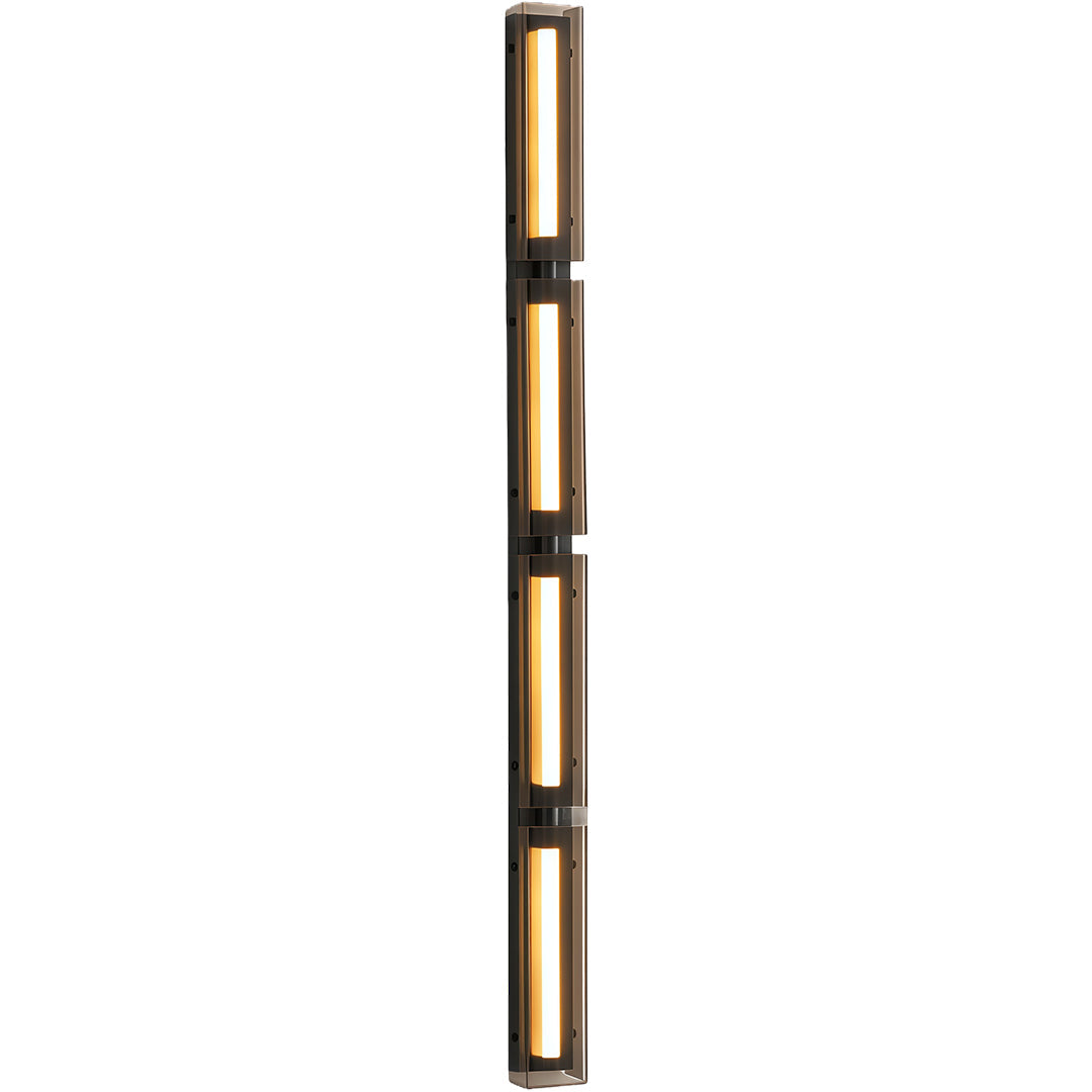 Modular Linear LED Wall Sconce in Matte Black