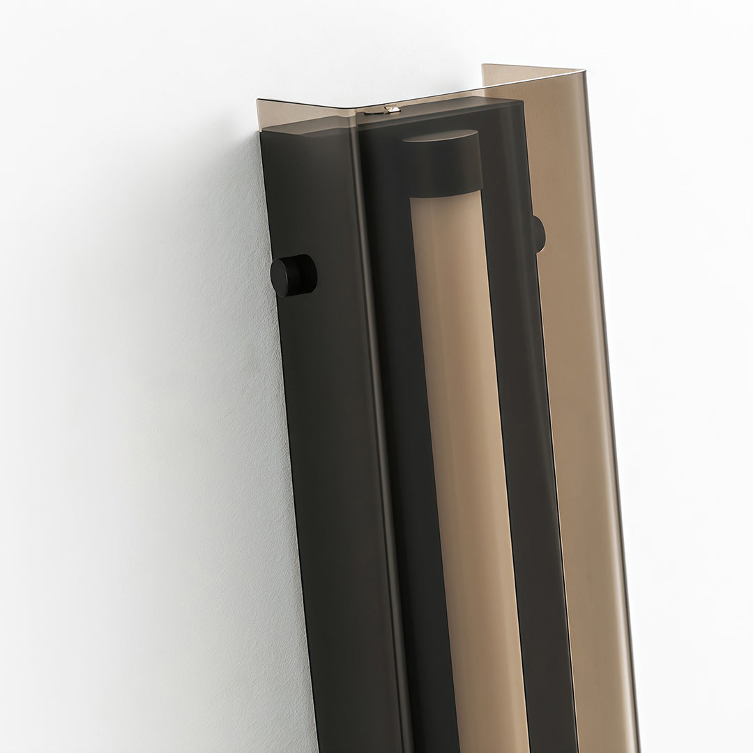 Modular Linear LED Wall Sconce in Matte Black