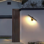 Modern Outdoor Wall Sconce with Adjustable LED Light, IP65 Waterproof