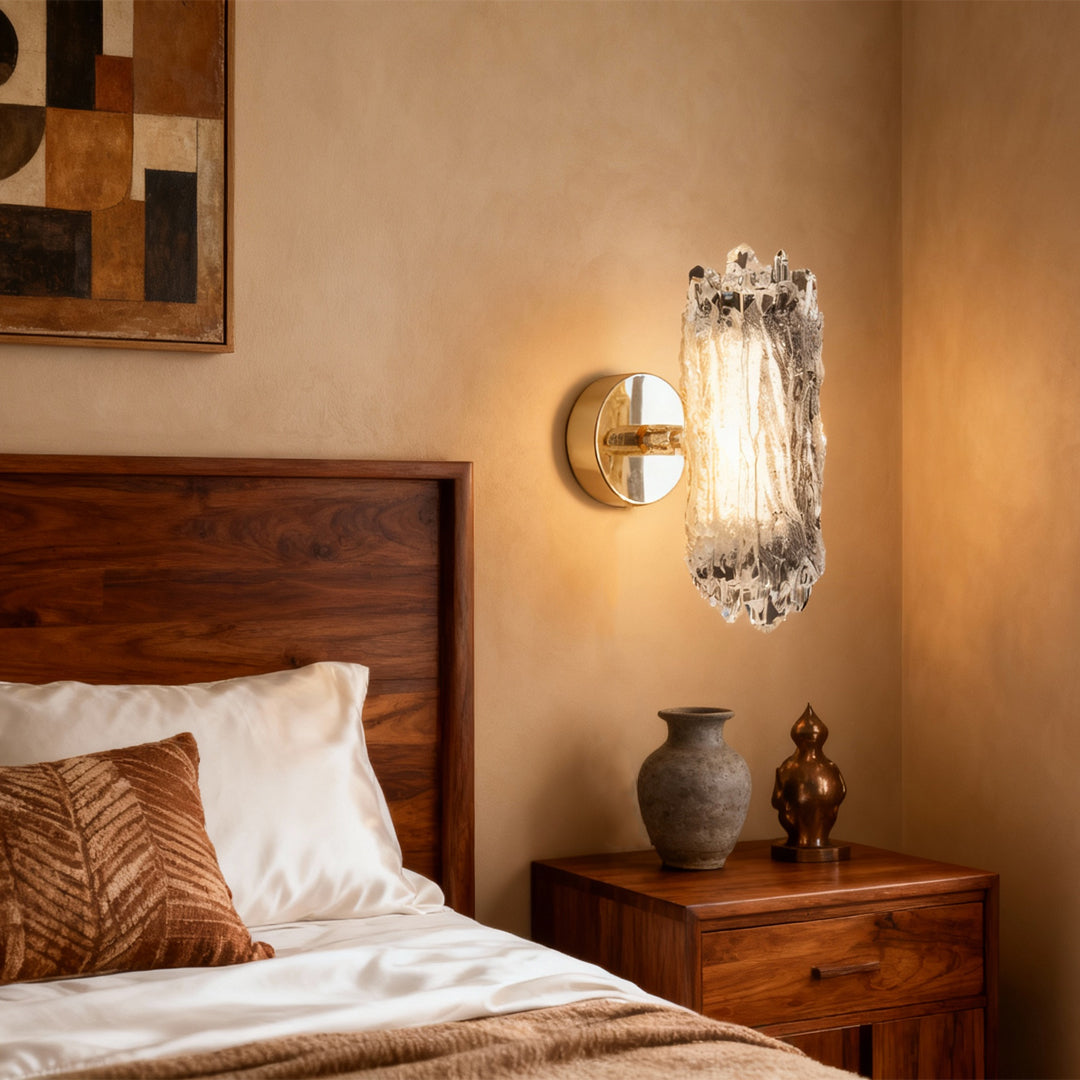 Lumina Gold Minimalist LED Wall Sconce with Acrylic Shade
