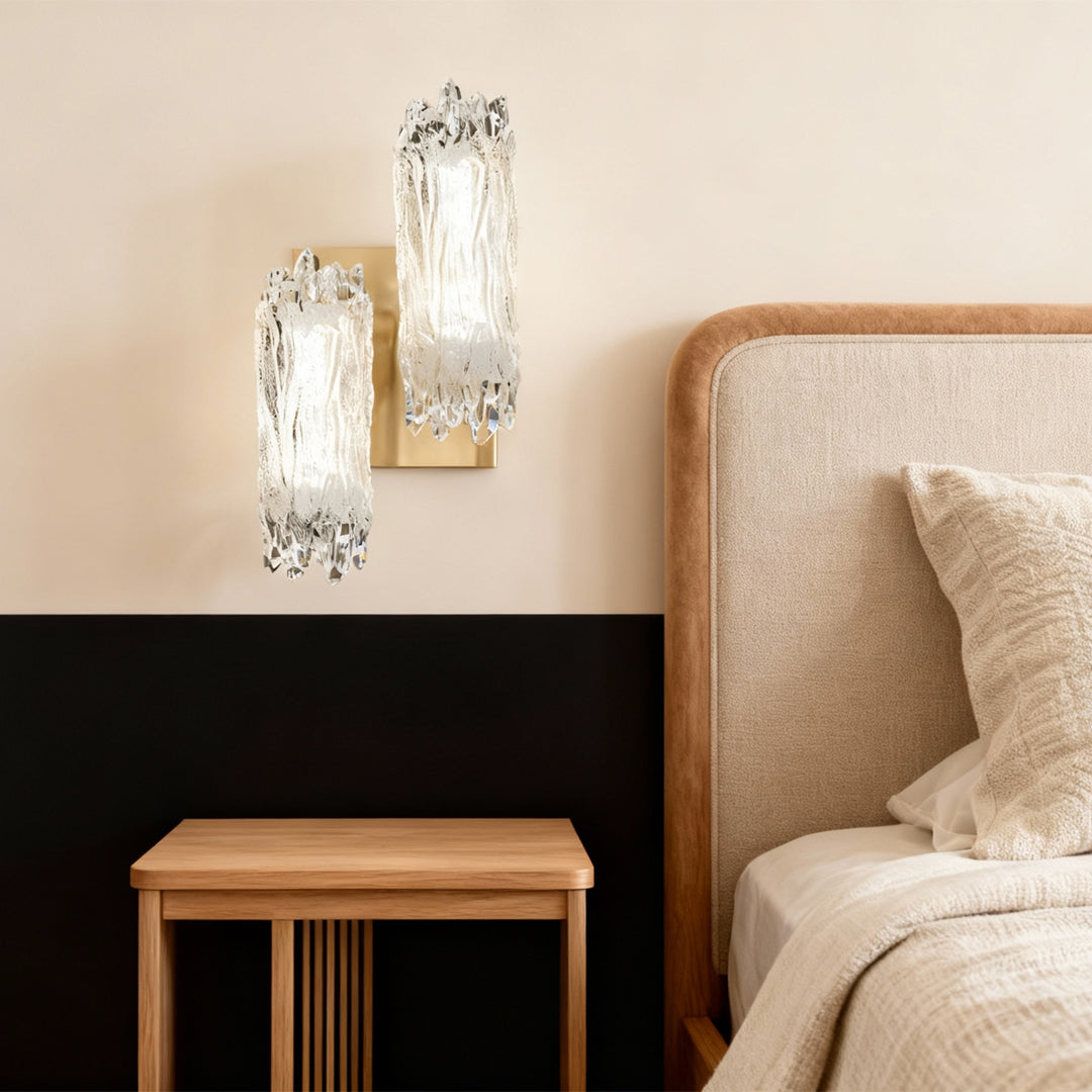 Lumina Gold Minimalist LED Wall Sconce with Acrylic Shade