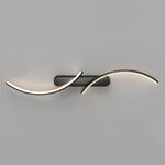 Sculptural S-Shape LED Wall Sconce with Three Color Temperatures