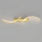 Sculptural S-Shape LED Wall Sconce with Three Color Temperatures