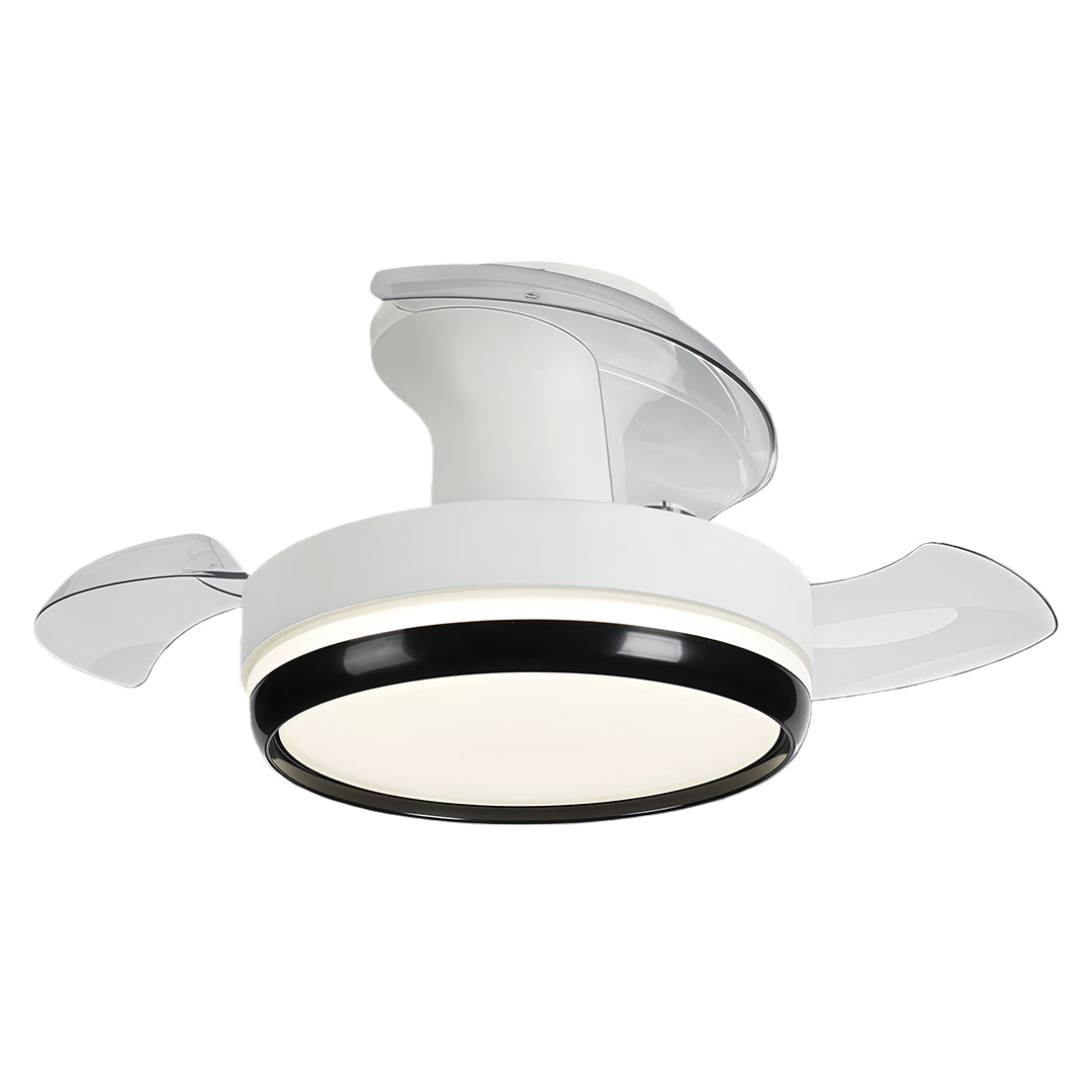 Minimalist LED Ceiling Fan with Remote Control and Dimmable Light