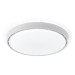 French Retro Ceiling Light with Hidden Fan, Dimmable LED Flush Mount