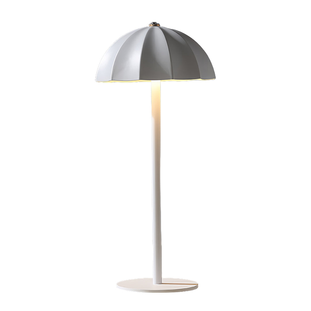Mushroom Cordless Table Lamp with Dimmable LED, Iron & Acrylic