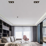Recessed LED Spotlight with Anti-Glare Trim, Modern Architectural Downlight