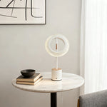 Ring Table Lamp – Modern Minimalist Touch Rechargeable LED Desk Light