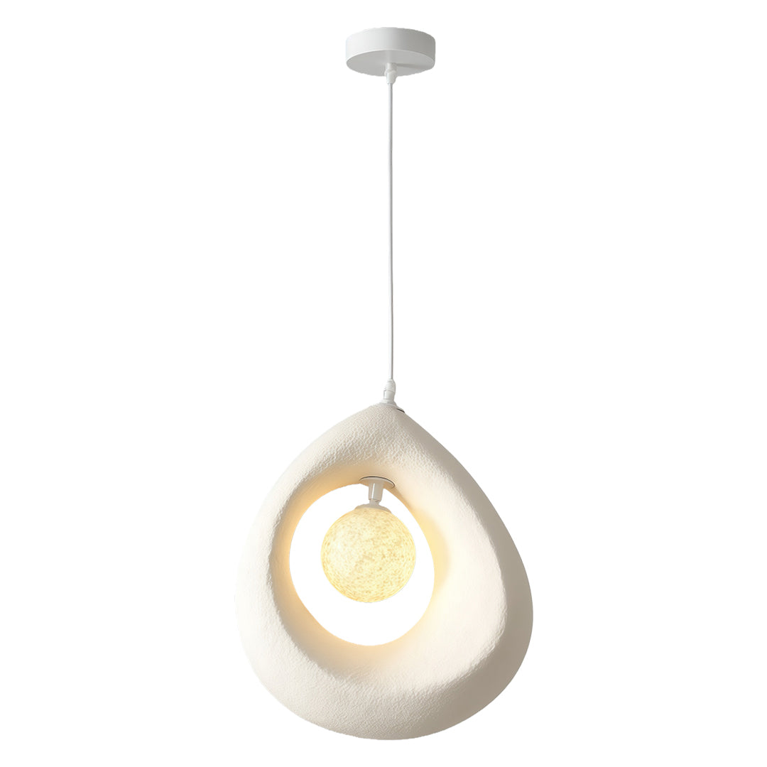Wabi-Sabi Japanese Pendant Light with Adjustable Cord
