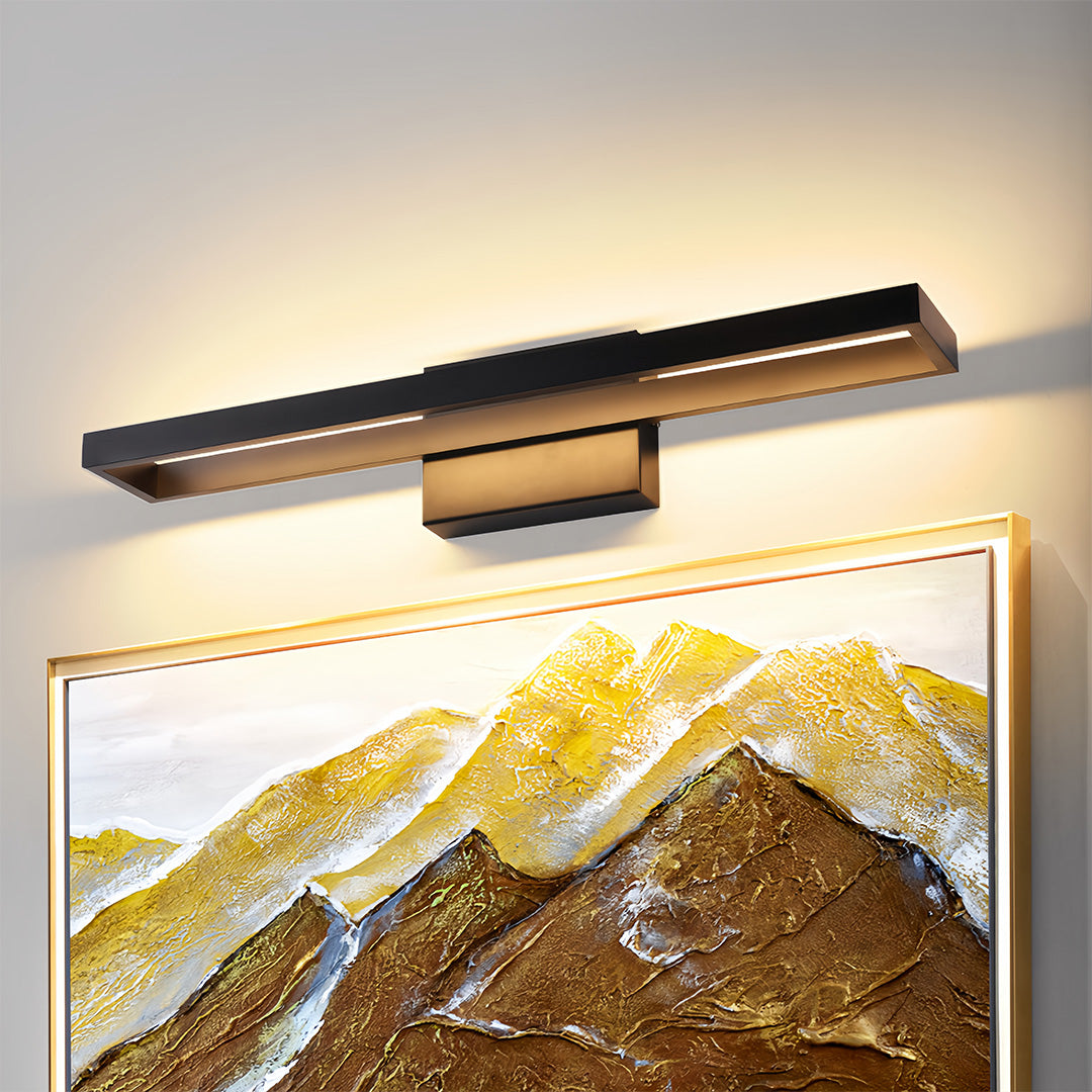 Modern Black LED Vanity Light Bar for Bathroom and Art Display