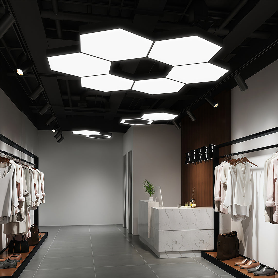 Hexaform LED Chandelier – Modern Geometric Pendant Light